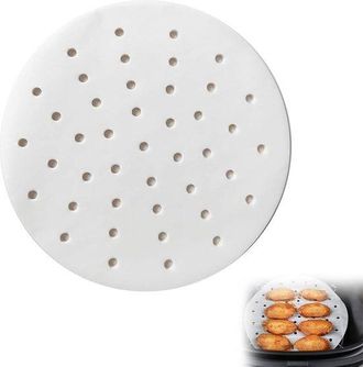 OEM 200 Rollos Redondos De Papel De Bamb&uacute; Para Hornear - Resistente Al Calor - Antiadherente Para Cestas De Vapor, Pasteles Y Reposter&iacute;a