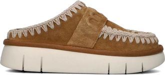 Mou Schoenen, Dames, Bruin, 37 EU, Leer, Bruin Leren Elegante Klompen