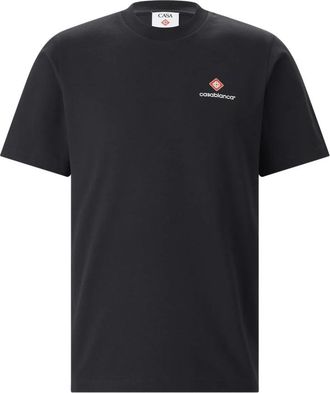 Casablanca T-shirt met korte mouwen - Heren - T-shirts - Zwart - S - Katoen - Tops