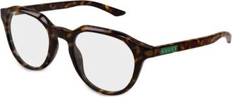 Gucci Glasses, male, Brown, Size: 49 MM Round Optical Frame