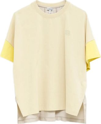 Loewe T-shirt con ricamo anagramma - Toni neutri