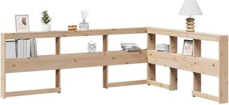 vidaXL Cabecero Librer&iacute;a En Forma De L Madera Maciza De Pino 135 Cm Vidaxl