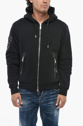 Dsquared2 DUCATI Felpa Hoodie in Cotone Logo Logo Patch Tono su Tono Dsquared2