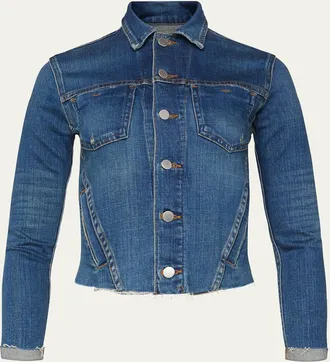 L'agence Janelle Slim Raw-Edge Jacket