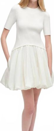 SIMKHAI Kenny Combo Mini Dress In Ivory