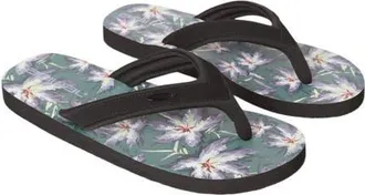 Animal Jekyl Leaves Logo Flip Flops in Dark Green at Nordstrom, Size 11