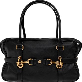 Burberry Calf Leather Tote Bag - Dames - Handtassen - Zwart - ONE Size - Leer - Tassen