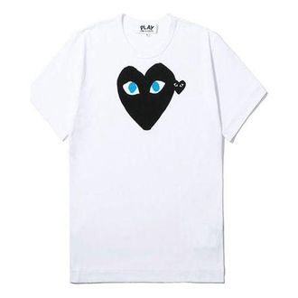 Comme Des Garçons (WMNS) COMME des GARCONS PLAY Emblem Heart T-Shirt White AZ-T087-051-1