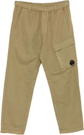 C.P. Company Straight Trousers, male, Green, Size: XS Cargo Trousers