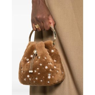 Jimmy Choo London Bon Bon Bucket Bag - Brown
