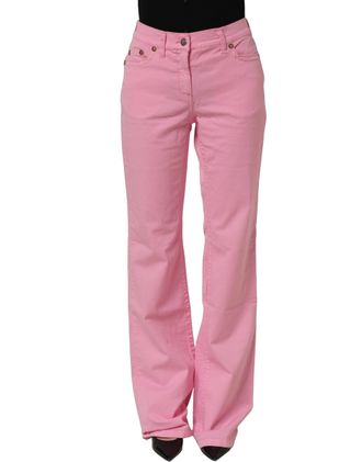 Gianfranco Ferre Mid-Waisted Fla blue Casual Womens Jeans (Pre-Owned)