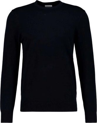Profuomo Luxury Basic Crewneck - Heren - Ronde hals truien - Blauw - 2XL - Katoen - Truien & Vesten