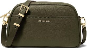 Michael Kors Jet Set Small Camera Xbody Cross Body Womens Handbags Ivy, Leather