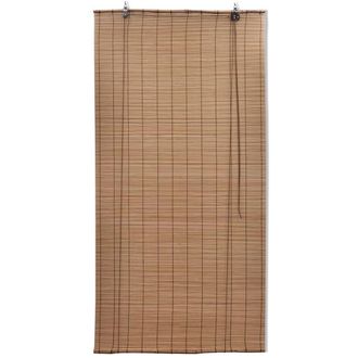 Berkfield Home Bamboo Roller Blinds 2 pcs 150 x 220 cm Brown