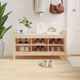 vidaXL Vidaxl - Banco De Recibidor Madera Maciza De Pino 110x40x60 Cm