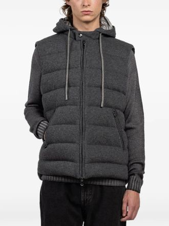 Fradi hooded padded jacket - Grijs