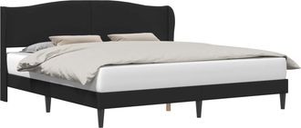 vidaXL Estructura De Cama Negro 180 X 200 Cm Cuero Sint&eacute;tico Vidaxl