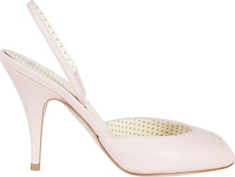 3Juin Pink Mely 095 Illy Elastic-Strap Leather Sandals