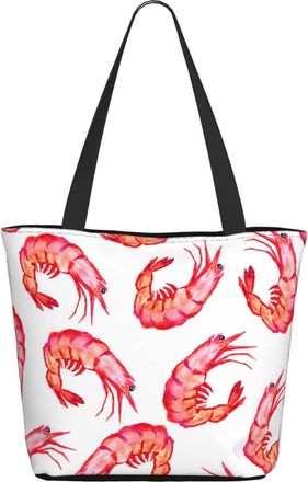 AOOEDM Shrimp-Painting Ladies Shopping Bag 13x11x7in.The Perfect ValentineS Day Gift.It Is The Best ValentineS Day Gift For Mom, Daughter, Wife,Etc