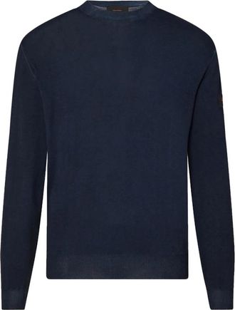 Peuterey Maglia Race Frs 02 - Heren - Ronde hals truien - Blauw - 2XL - Truien & Vesten