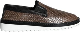 Dolce & Gabbana Loafers Schoenen - Heren - Loafers - Bruin - 43 EU - Leer - Schoenen