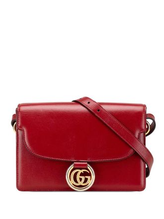 Gucci 2000-2015 Small Textured Calfskin GG Ring Torchon crossbody bag