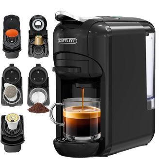 OEM Cafetera De C&aacute;psulas, Compatible Con 5 En 1, Para Caf&eacute; Caliente Y Fr&iacute;o, Color Negro, Ue
