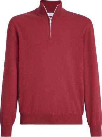 Brunello Cucinelli Kasjmier trui - Rood