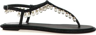 Rene Caovilla Viscose Flat Womens Sandals