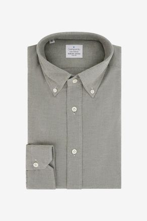 Giampaolo Langarm-Hemd aus Baumwollflanell