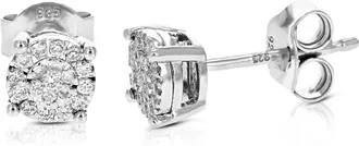 Vir Jewels 1/5 cttw Lab Grown Diamond Composite Earrings in Sterling Silver With Push Backs For Women