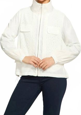 FDJ Eyelet Lace Jacket In White