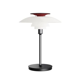 Louis Poulsen PH80 Portable Akku LED Tischleuchte, opalweiss / hochglanzverchromt