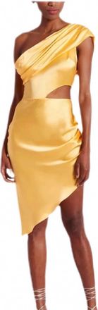 Amanda Uprichard Marilyn Midi Dress In Citron