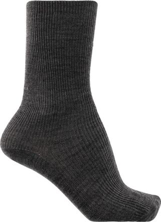 Balenciaga Ribbed Wool Socks - Dames - Sokken - Grijs - S - Wol - Ondergoed