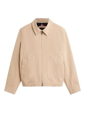 Tommy Hilfiger Jack met rits en zak - Beige