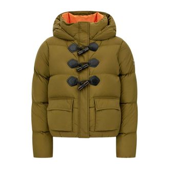 Ganni Mini Puffer Jacket - Dames - Jassen - Groen - Maat: XS Polyamide