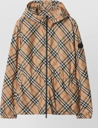 Burberry printed parka coat