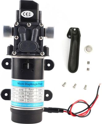 OEM Bomba De Agua El&eacute;ctrica De 120 W Y 10 L/min, Bomba De Diafragma Autocebante Para Hidrolimpiadoras De 12 V/10 A