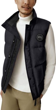 Canada Goose Garson Recycled Wool Blend Down Vest in Atlantic Navy Melange at Nordstrom, Size Small