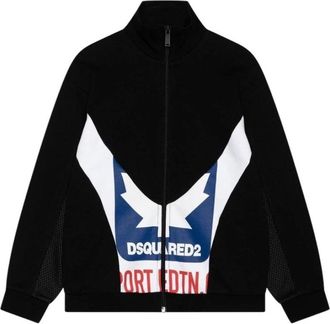 Dsquared2 Kids Sweatshirts, male, Black, 8 Y, Black Boy Sweatshirt Certified Product