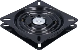 OEM Base Plataforma Giratoria - 177 X 177 X 25 Mm - Rebote Autom&aacute;tico 180&deg; - Doble Rodamiento - Acero Laminado En Fr&iacute;o - Para Silla De Oficina Bar Casa - 