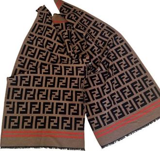 Fendi Cashmere/Wool Zucca Cape
