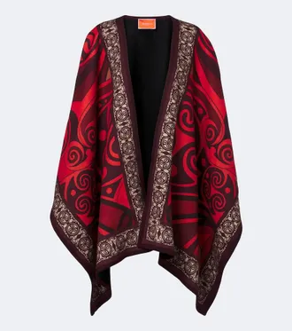 La DoubleJ Alchemy printed wool shawl