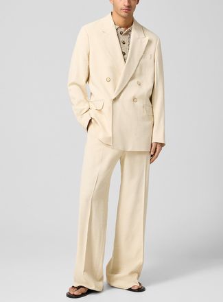 CMMN SWDN Mens Wide-leg textured pant