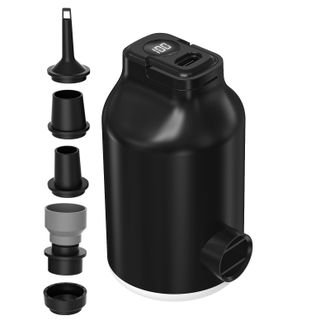 OEM Bomba De Aire Port&aacute;til Para Inflables Bomba De Aire El&eacute;ctrica Port&aacute;til Y Ligera Con 5 Boquillas, Dispositivos De Inflado Y Bolsa De Accesorios