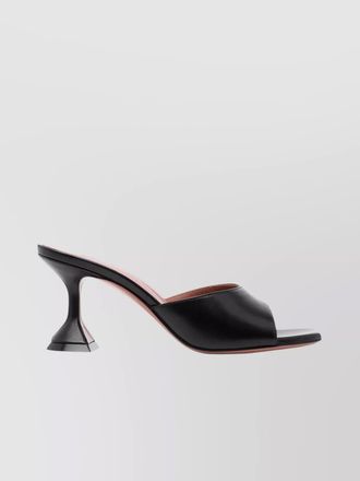 Amina Muaddi leather heel mules