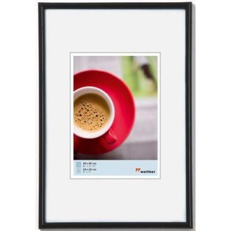 Walther Design KB070H Galeria, Cornice in plastica 50 x 70 cm, colore nero