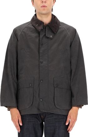 Barbour Grey Solid Shirt Collar Jacket
