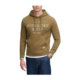 Superdry Felpa con cappuccio - - Sweatshirts & Hoodies - Uomo - Marrone - S